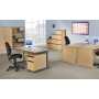 Maestro Contract 25 Desk Cantilever Frame 3 & 3 Drawer Pedestal